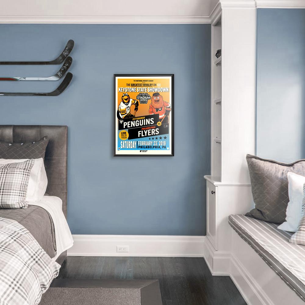 Phenom Gallery NHL Stadium Series 2019 - Penguins vs Flyers Serigraph (Printer Proof)