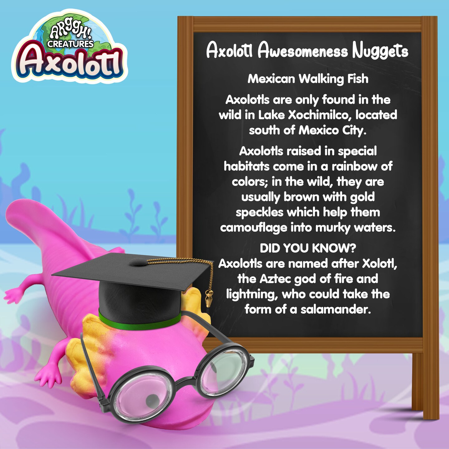 Power Your Fun Axolotl Classic Unisex Squeezable Stress Ball - Pink