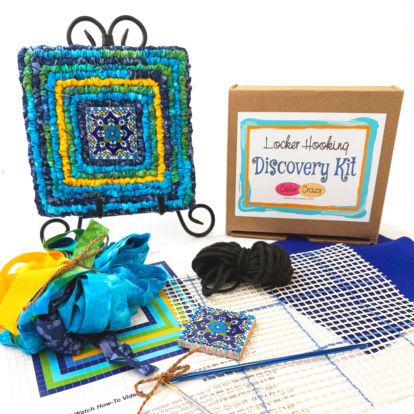 Discovery Kit - Locker Hooking: Magical Dahlia Trivet