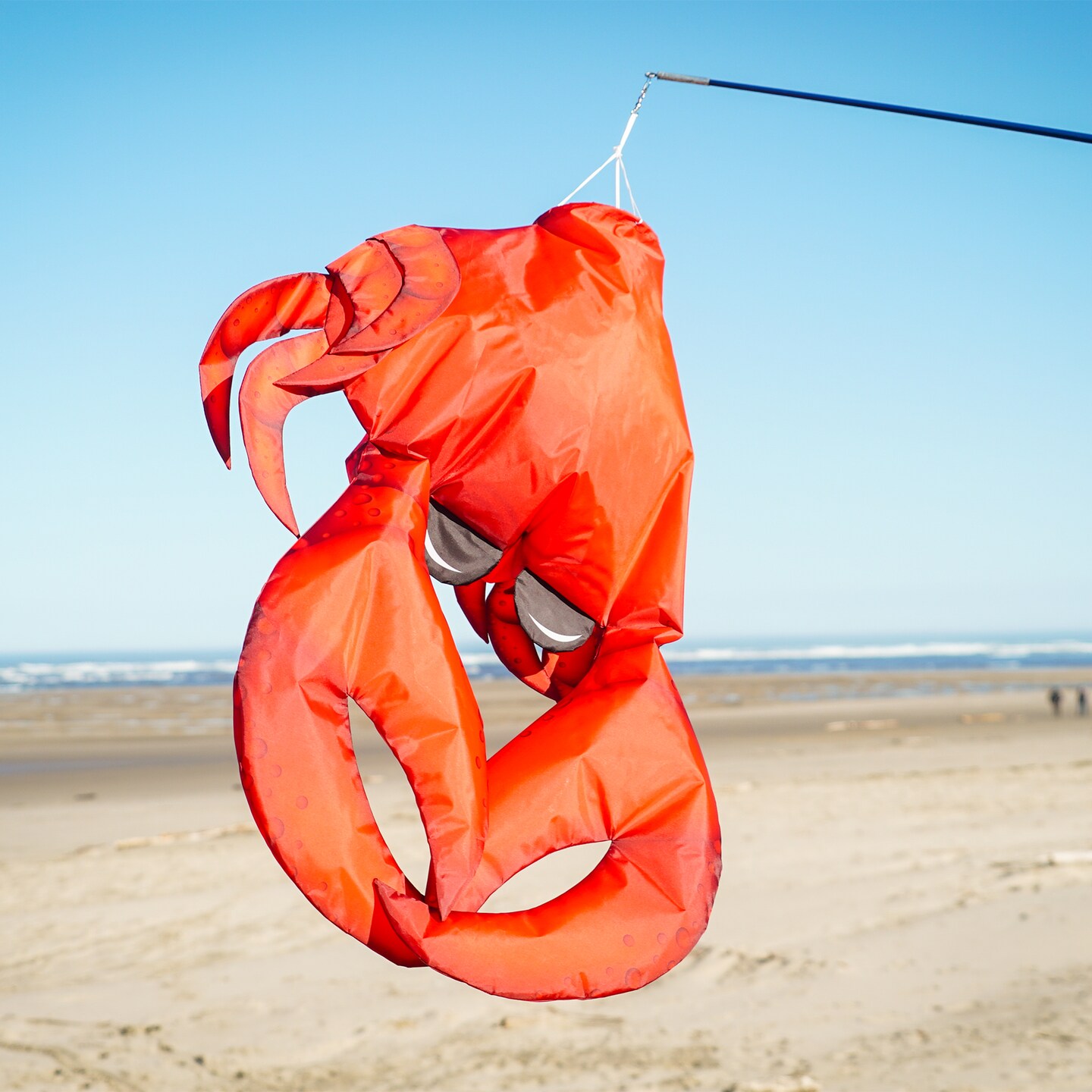 In the Breeze 5248 — 40-inch Realistic Crab 3D Windsock — Realistic Sea Life Windsock for Homes, Gardens, Restaurants