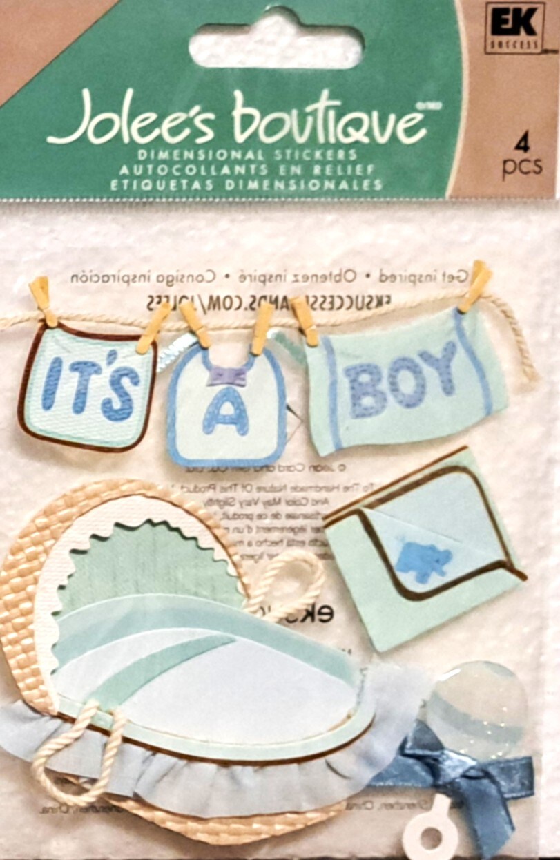 Jolee&#x27;s Boutique Boy Clothes Line Dimensional Stickers