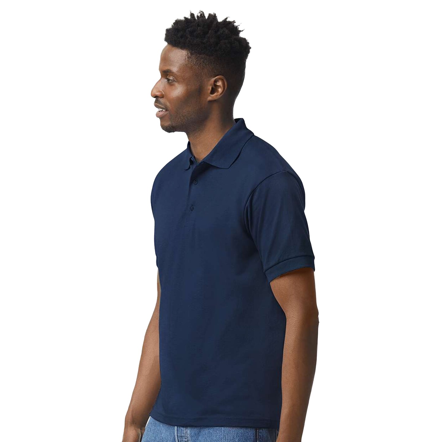 Gildan Jersey Short Sleeve Polo T-Shirt for Men Mix Colour Adult Dryblend Tee