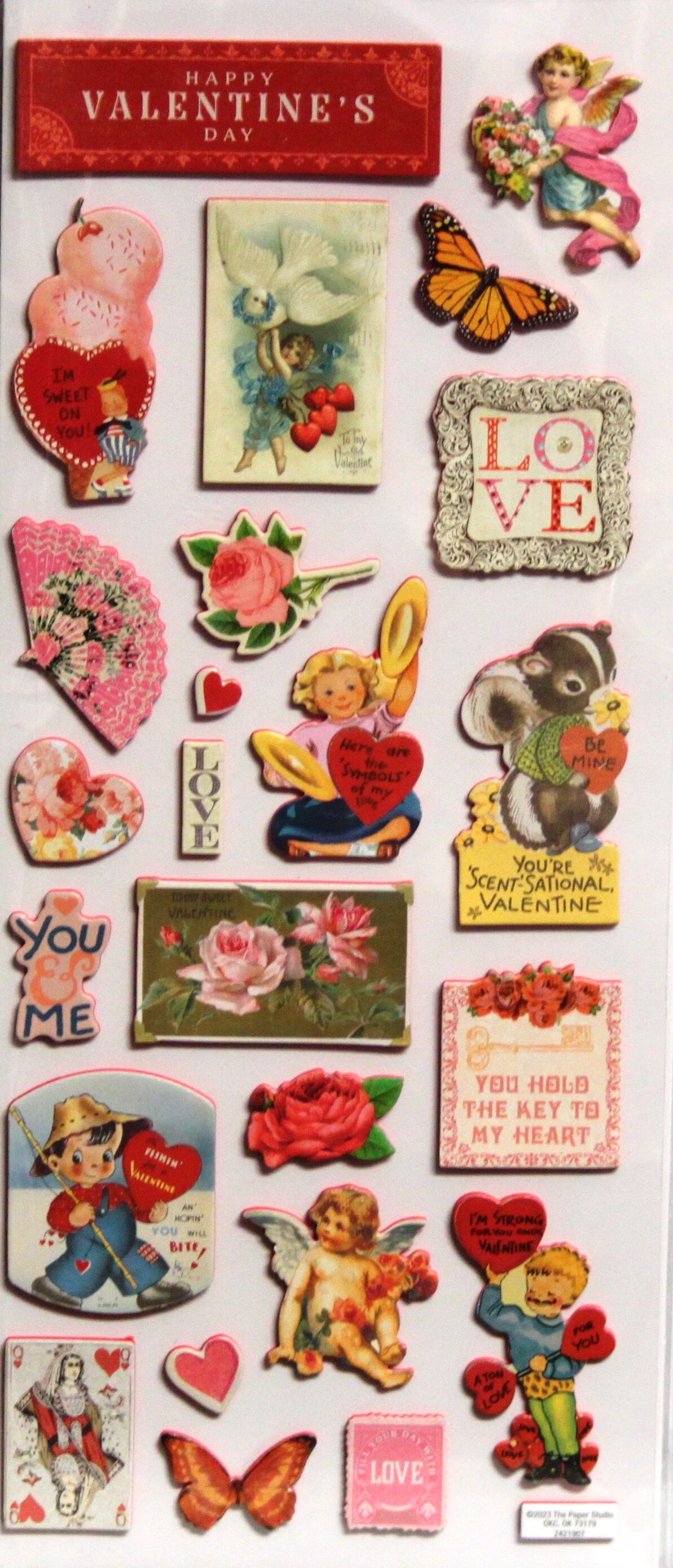 La Petites Happy Valentine&#x27;s Day Dimensional Stickers