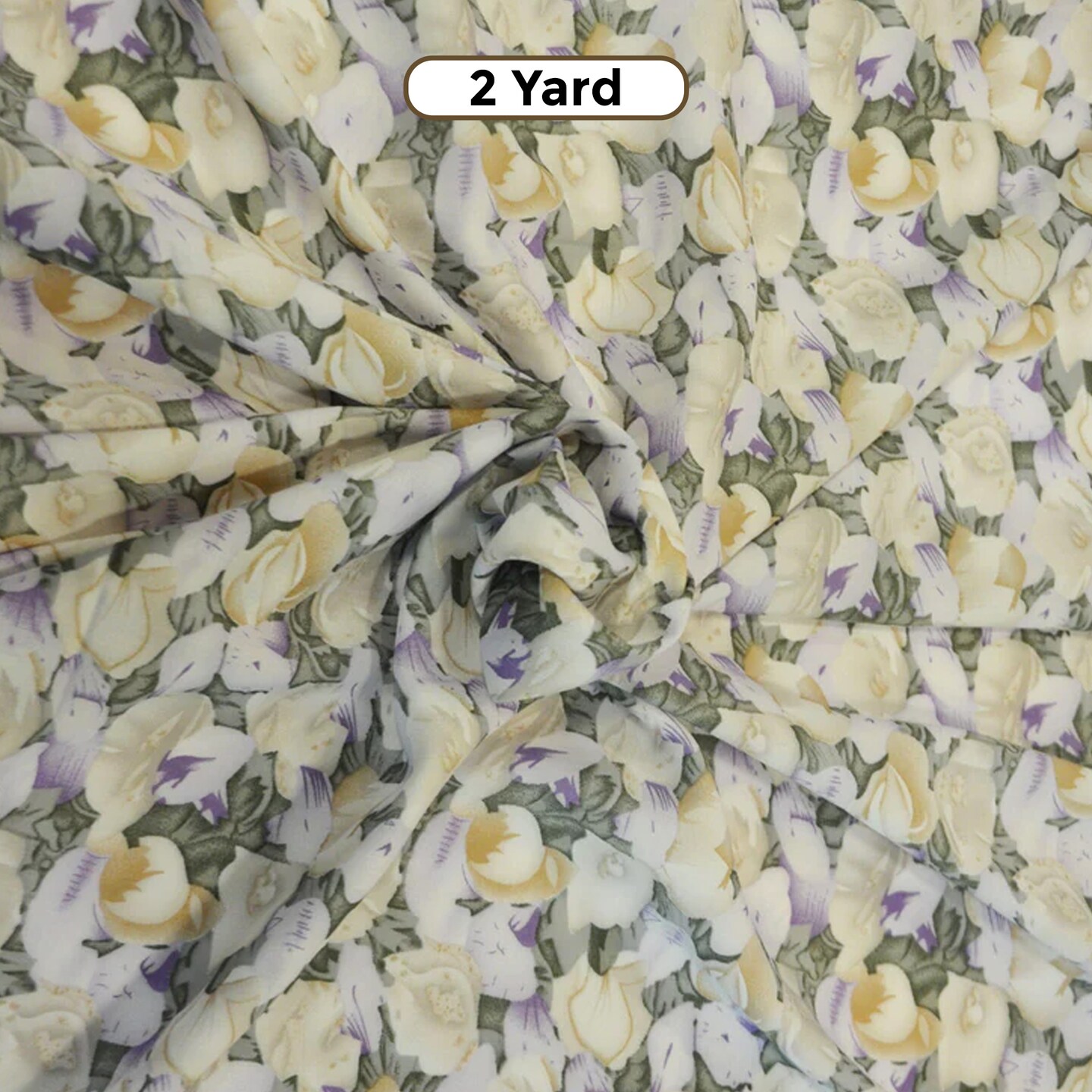 Spring Floral Rayon Challis Fabric 60&#x22; Wide Perfect for Dresses &#x26; Skirts