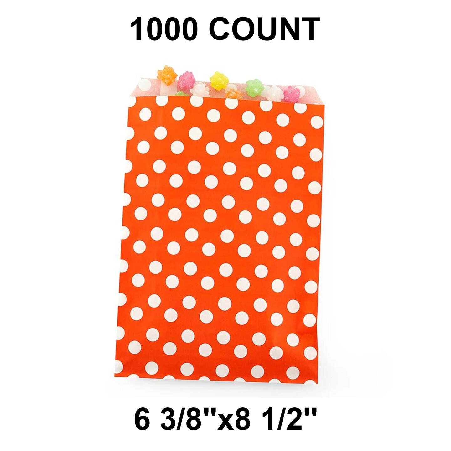 Expansive Small Dots Bags Perfect for Larger Items 6 3/8&#x22; x 8 1/2&#x22;