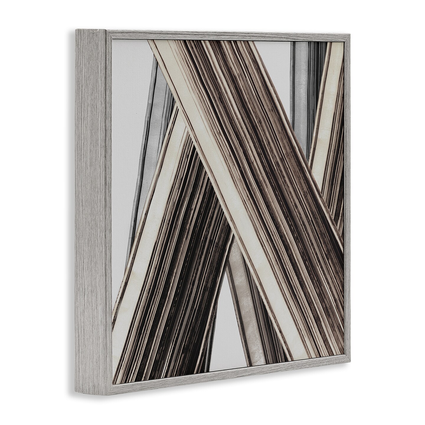 Stupell Industries Intersecting Lines Abstract Framed Giclee Wall Art Design by PI Studio