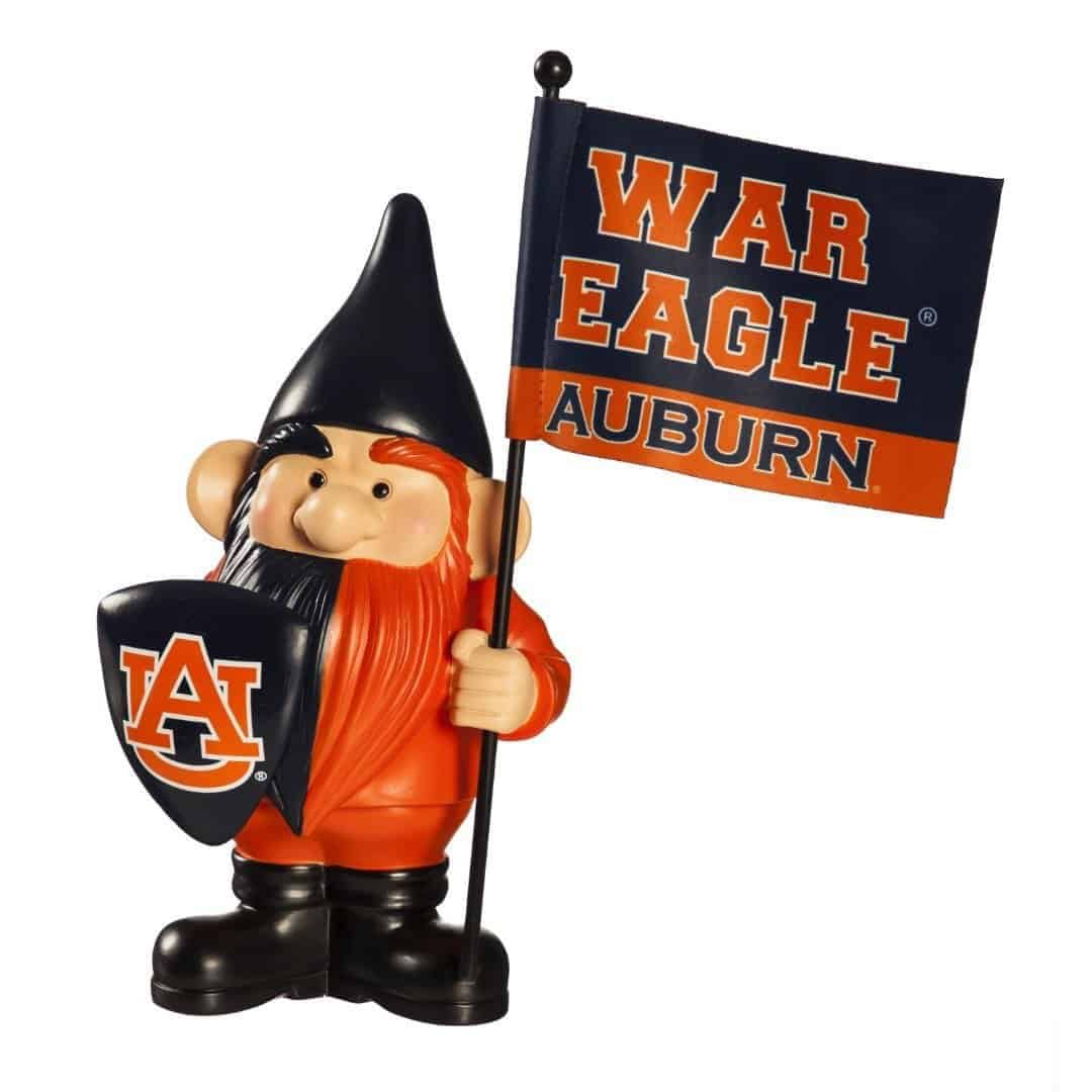 Auburn Tigers Gnome with Flag War Eagle