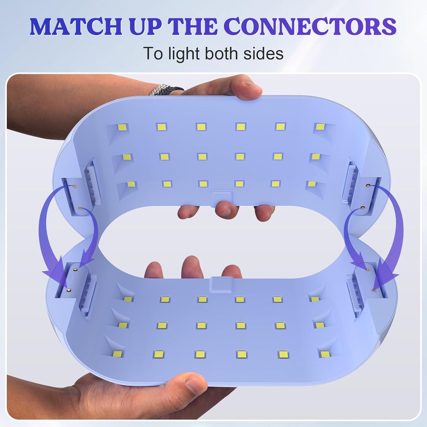 LET&#x27;S RESIN UV Light Advanced,Two-Sided Longer time Setting(2m,3m,5m) UV Resin Light with 36 LED Beads, Large Size UV Lamp for Resin Curing,Resin Molds,DIY Craft Decor(Own Design Patent)