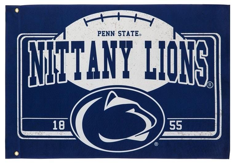 Penn State Nittany Lions Flag 2 Sided Football Logo