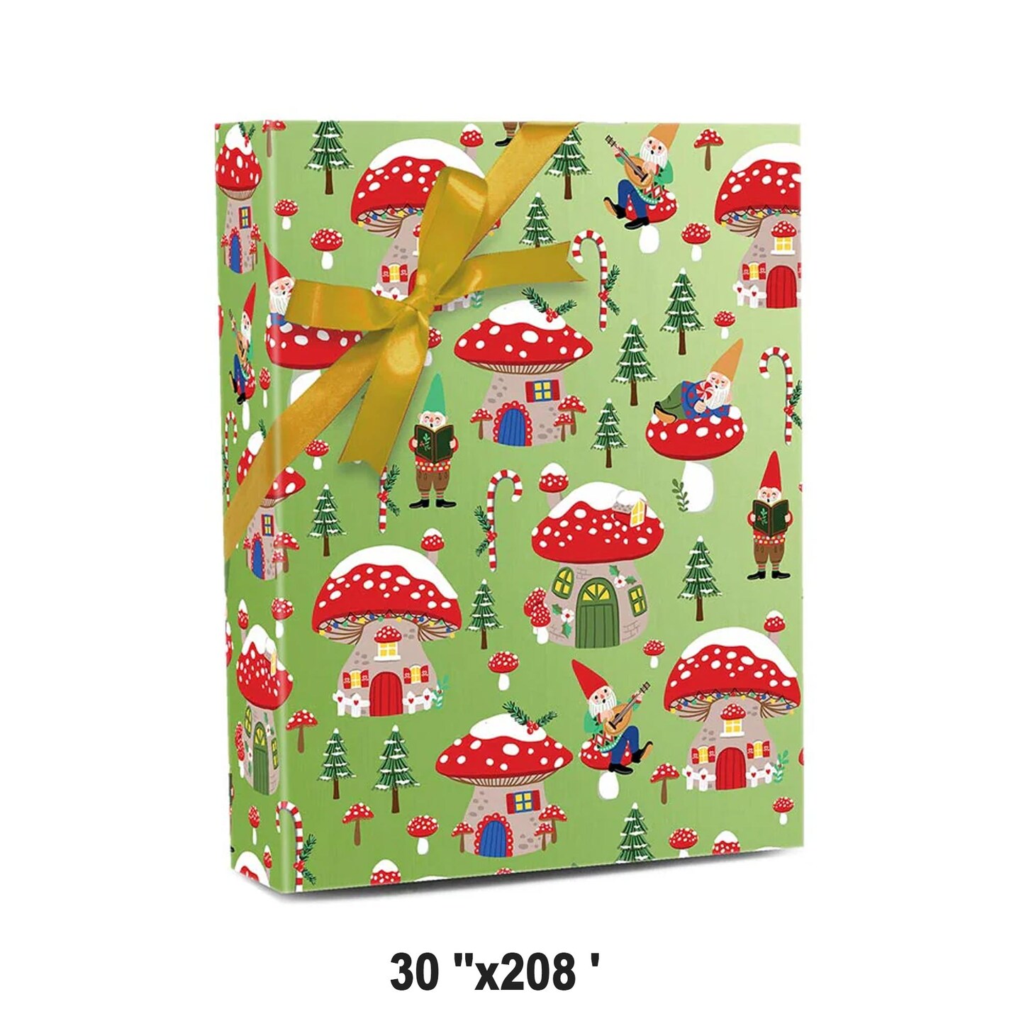 Christmas Gnomes Wrapping Paper 30&#x27;&#x27; x 208&#x27;