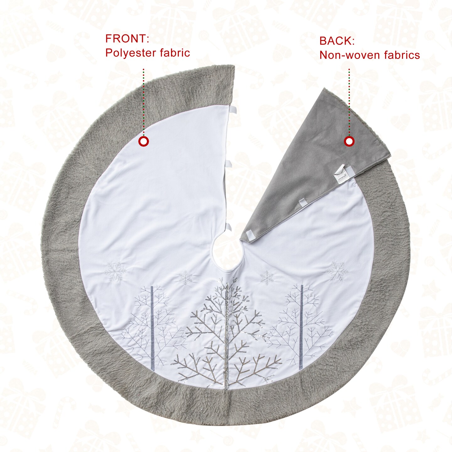 48&#x22;D Christmas Tree Skirt