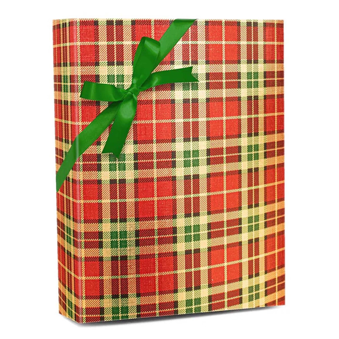 Plaid Christmas Wrapping Paper Rich Plaid 24 '' × 417 '