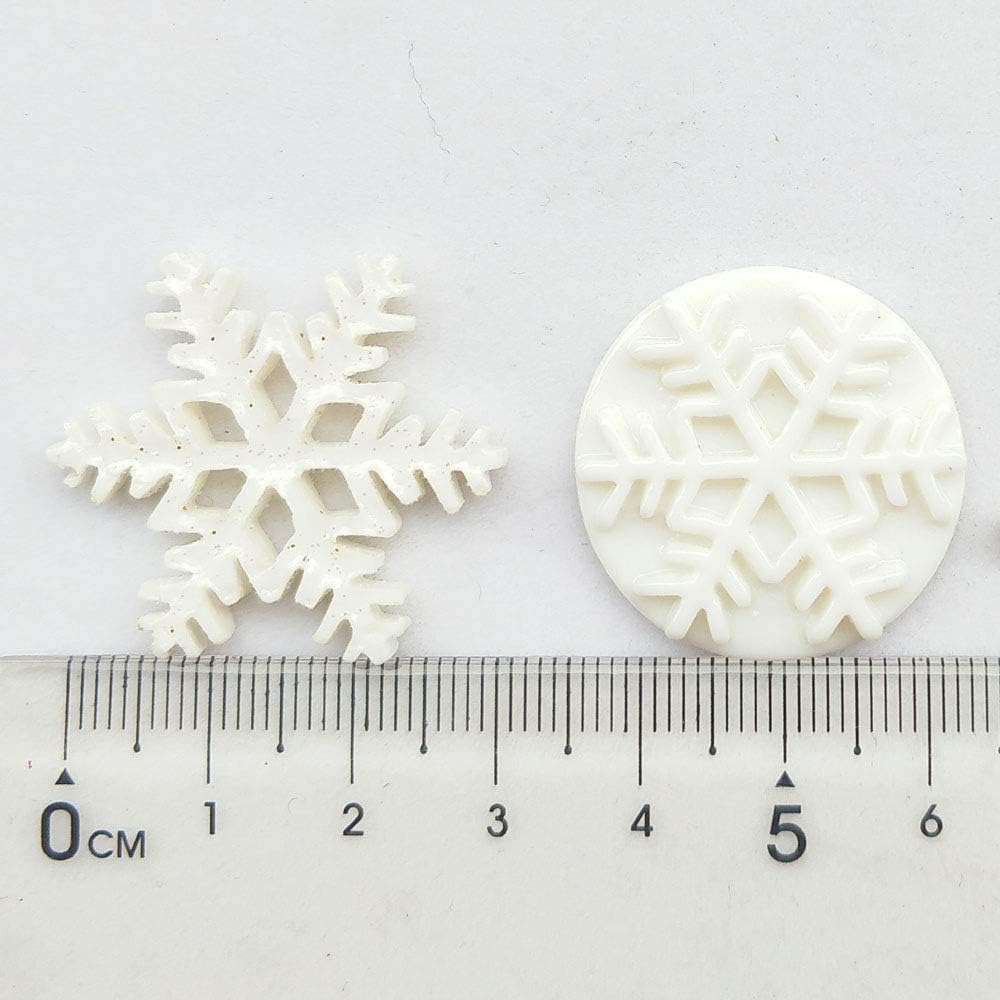 Random 50pcs Mix Lots Resin Flatback Flat Back X'Mas Christmas Santa Tree Claus Beer Snowman Snowflake Jingle Bell Sock Craft Embellishment (50)