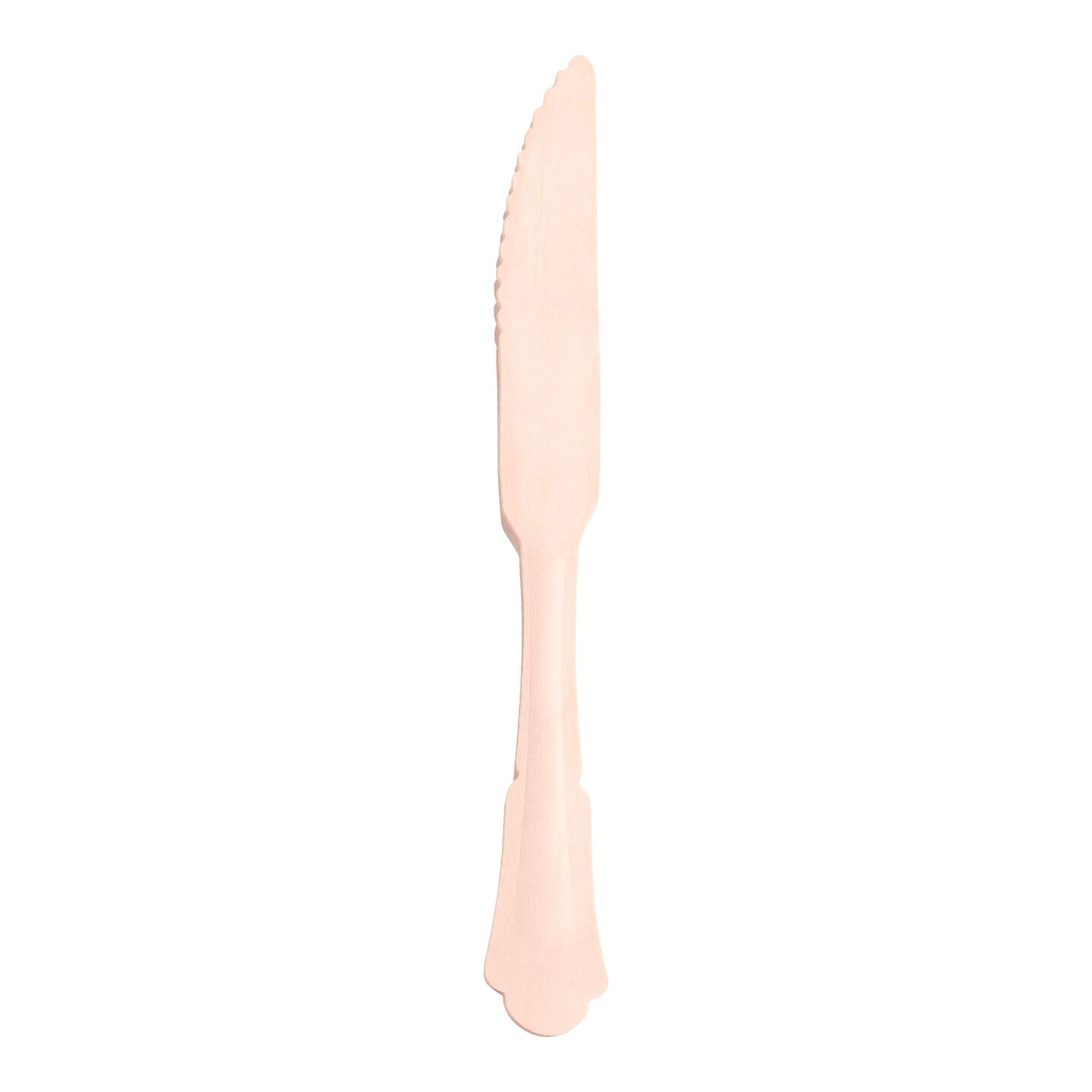 Silhouette Birch Wood Eco Friendly Disposable Dinner Knives (600 Knives)