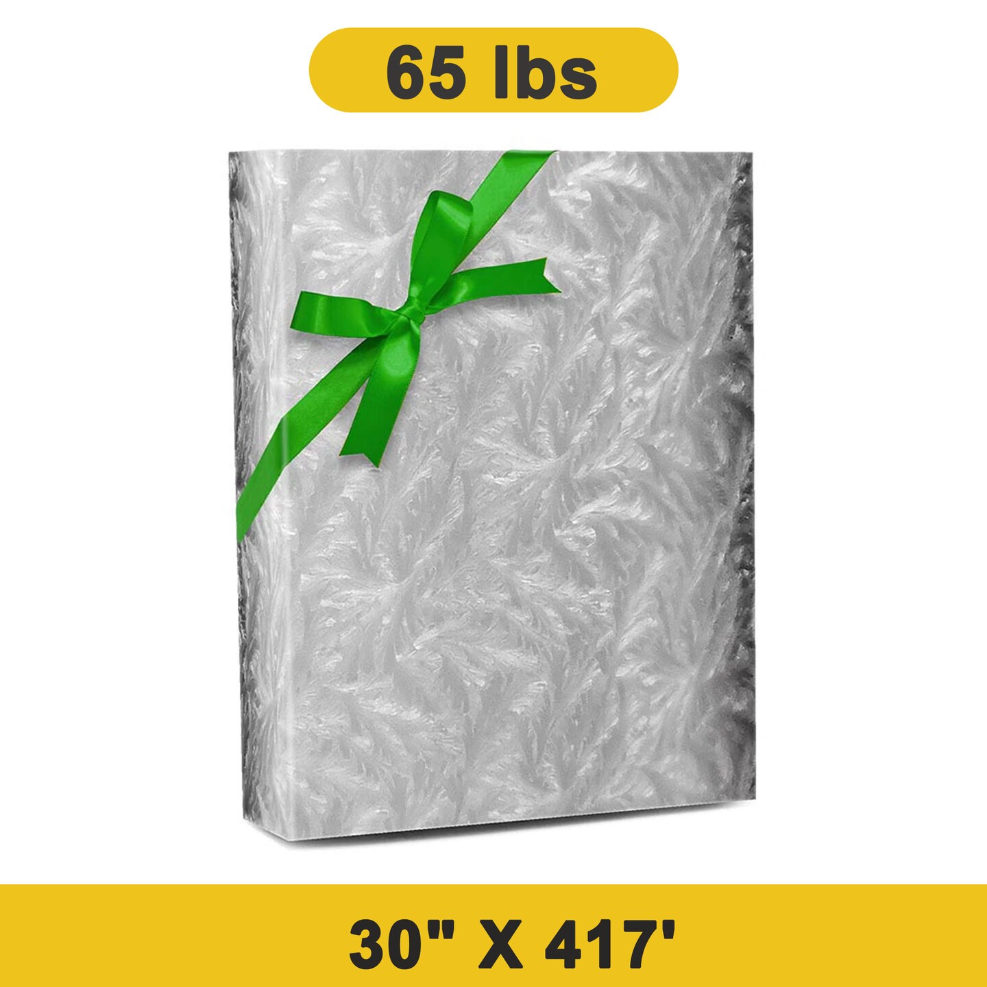 Elegant Metallic Foil Wrapping Paper Roll 30&#x27;&#x27; &#xD7; 417&#x27;