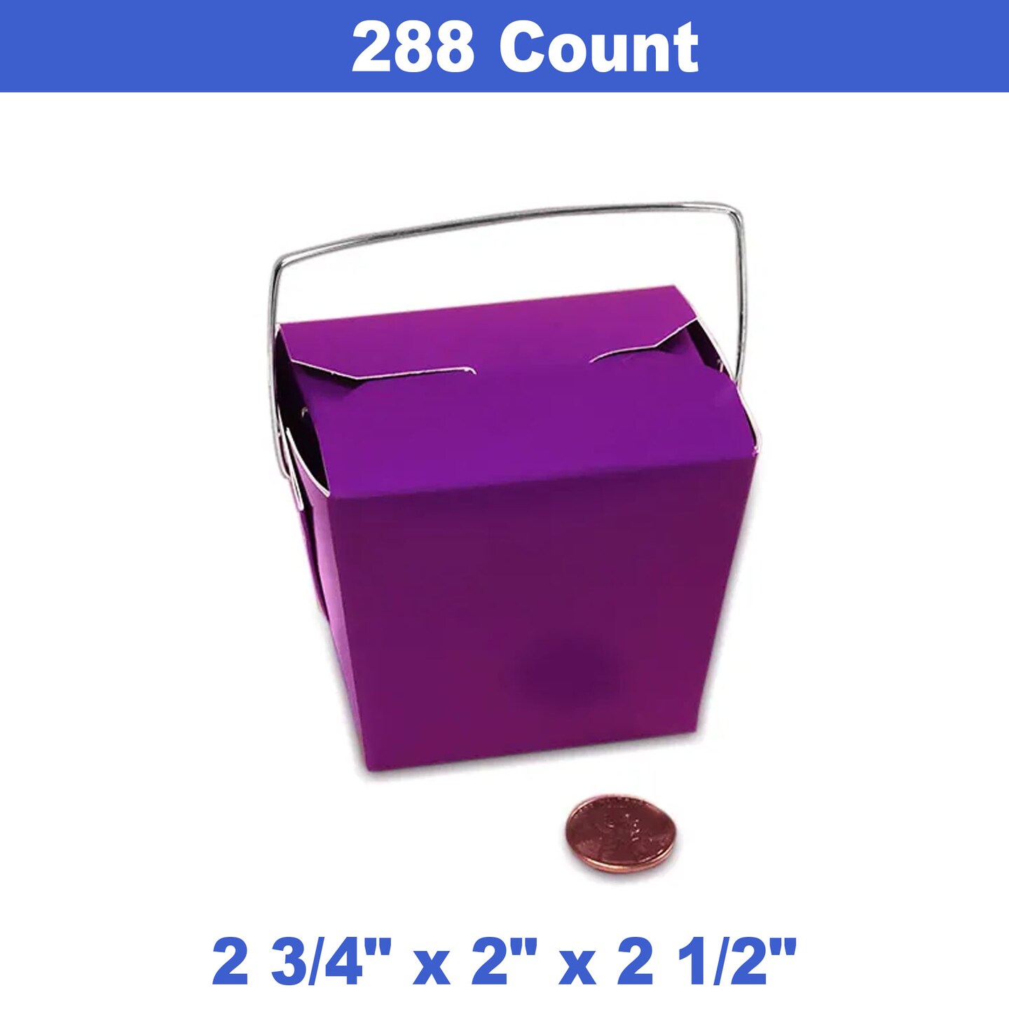 Colored Paper Wire Handle Boxes 2 3/4 &#x27;&#x27; 2 &#x27;&#x27;
