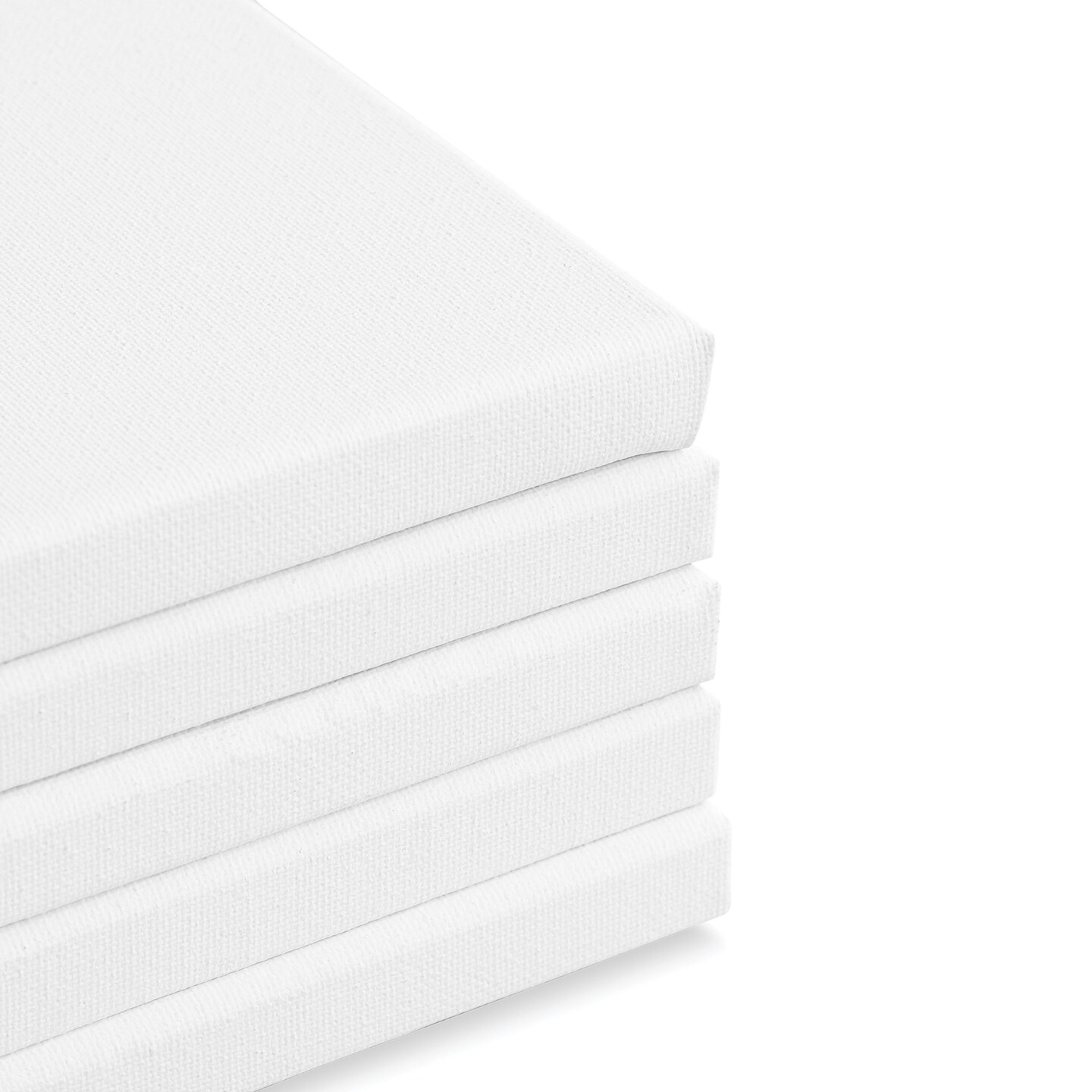 artPOP! Stretched Canvas Pack - 16&#x22; x 20&#x22; Canvas, Package of 5, 100% Pure Cotton Duck Canvas, Triple-Primed with Acrylic Gesso, 5/8&#x22; Profile, Durable Wood Frame