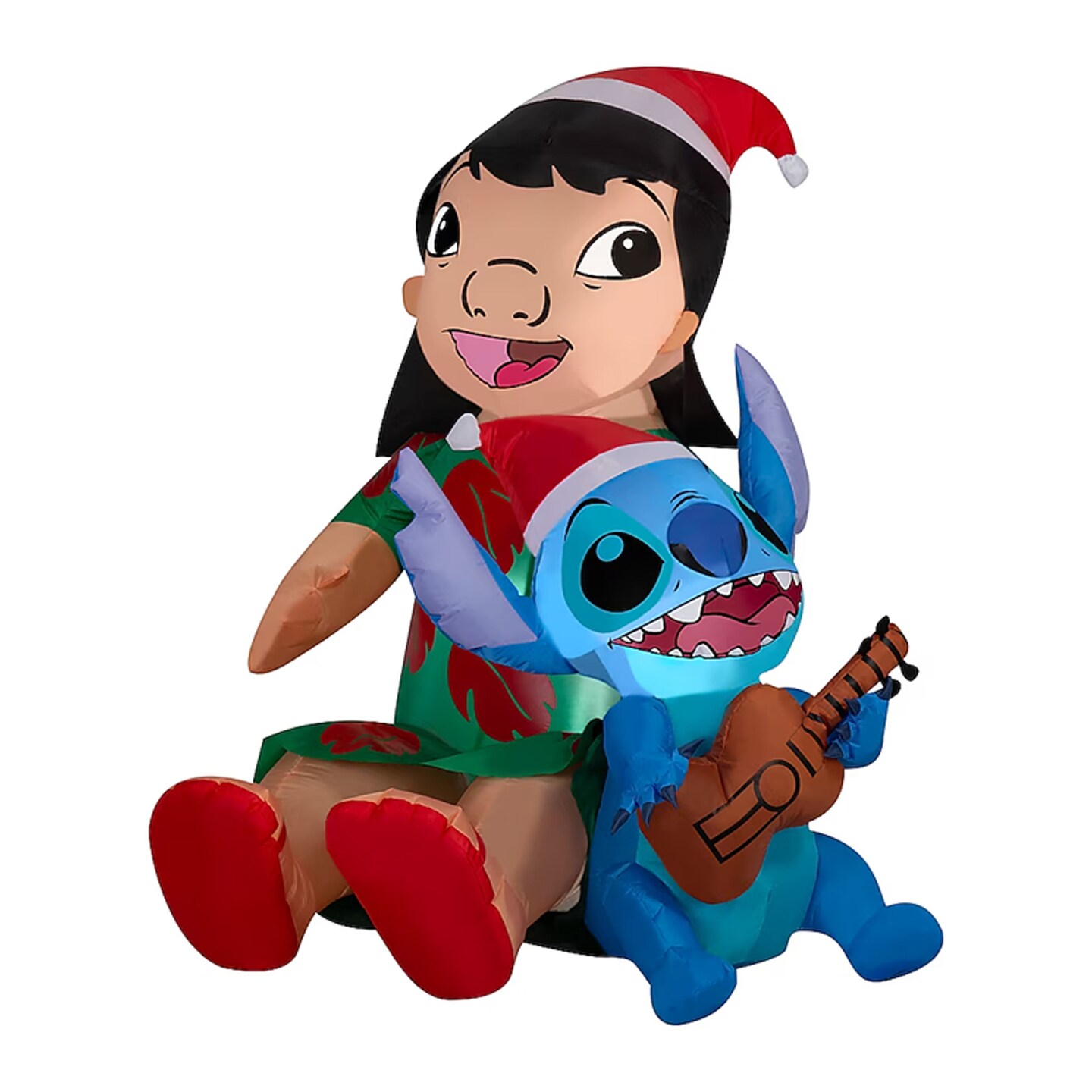 Gemmy 48.03 in Stitch Santa Hat Inflatable with LED Lights