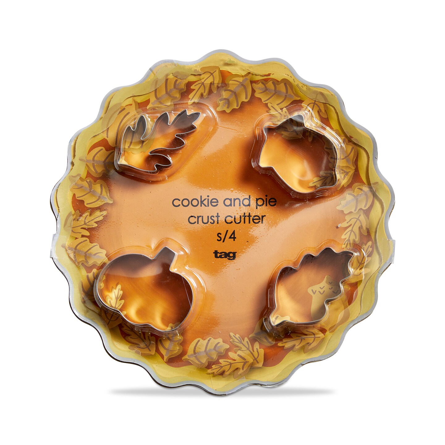Fall Cookie and Pie Crust Cutter Set - Multicolor Stainless Steel Baking Accessories for Harvest Treats