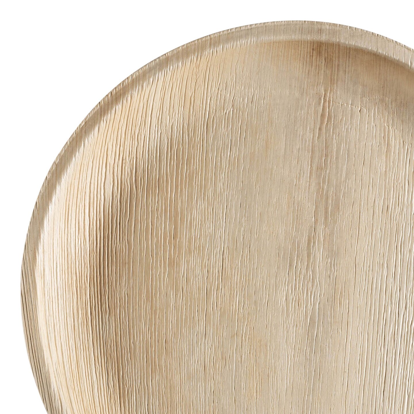 Round Palm Leaf Eco Friendly Disposable Platters - 12&#x22; (100 Platters)