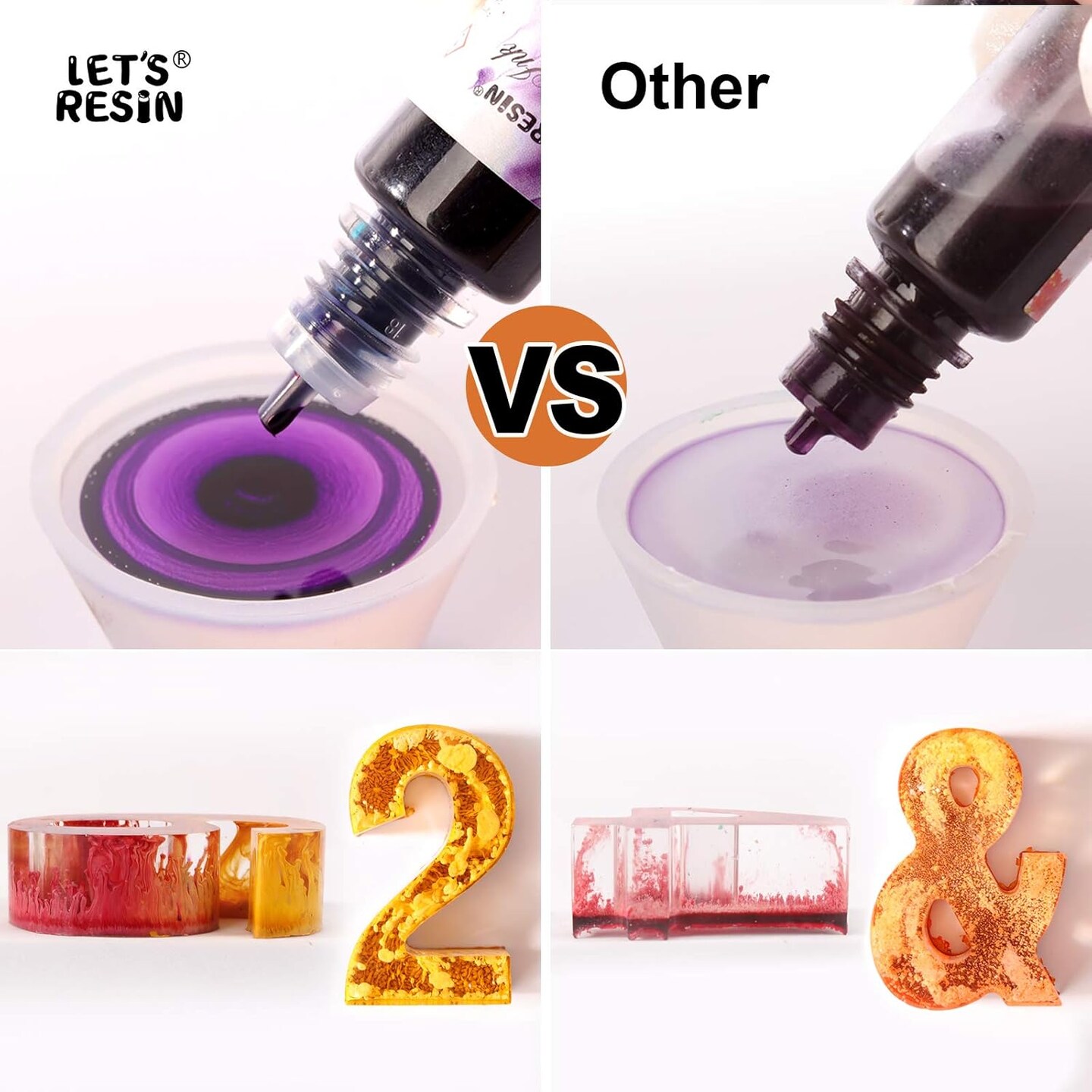 Alcohol Ink for Epoxy Resin LET&#x27;S RESIN Concentrated Alcohol Ink Set, 26 Vibrant Colors Alcohol-Based Resin Ink,Alcohol Paint Resin Dye for Resin Art, Tumblers, Resin Epoxy(Each 0.35oz)