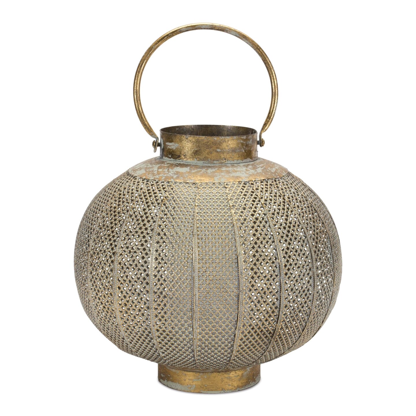 Melrose Punched Christmas Votive Candle Holder - 11.5&#x22; - Bronze