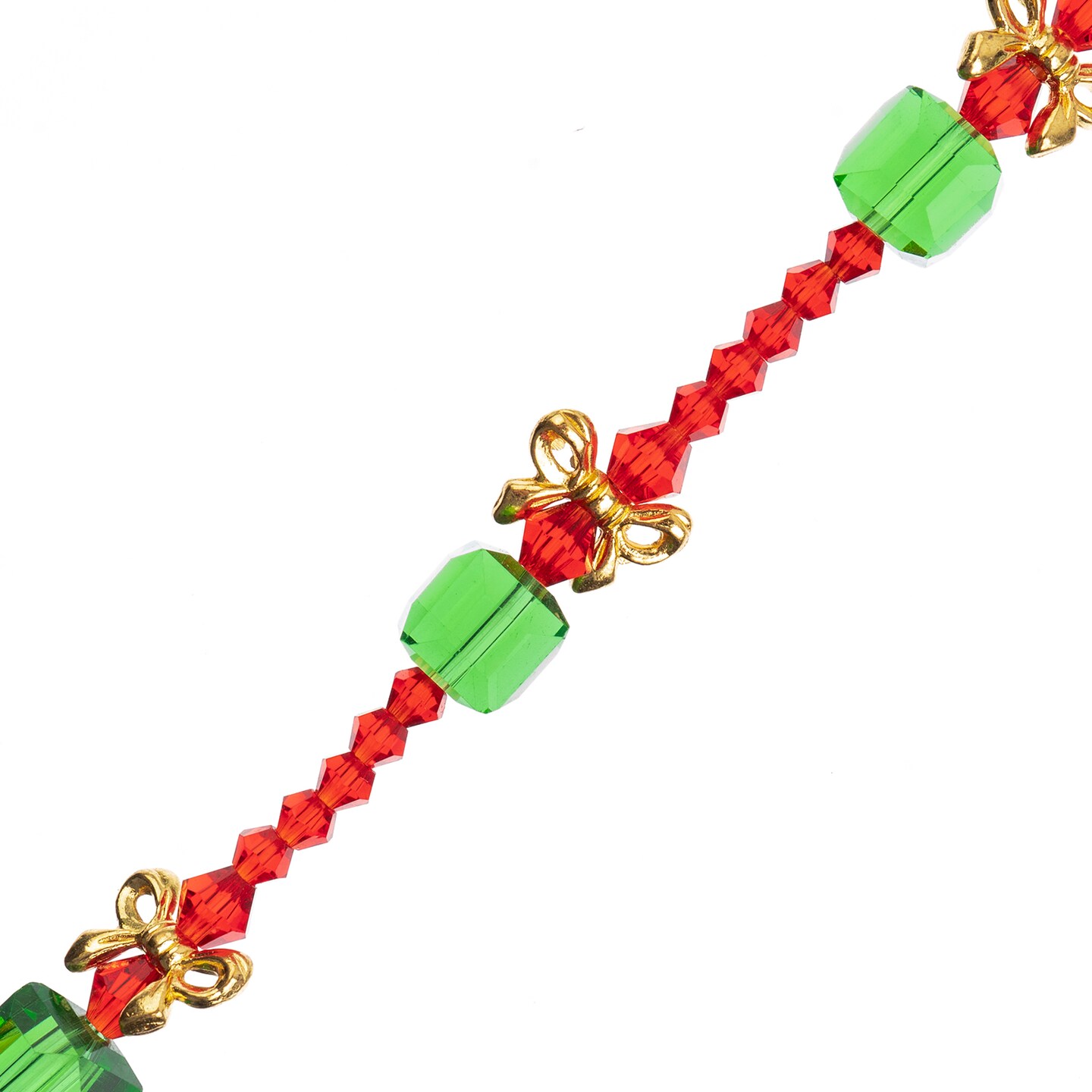 Crystal Lane DIY 7&#x22; Designer Holiday Glass Bead Mix Strand