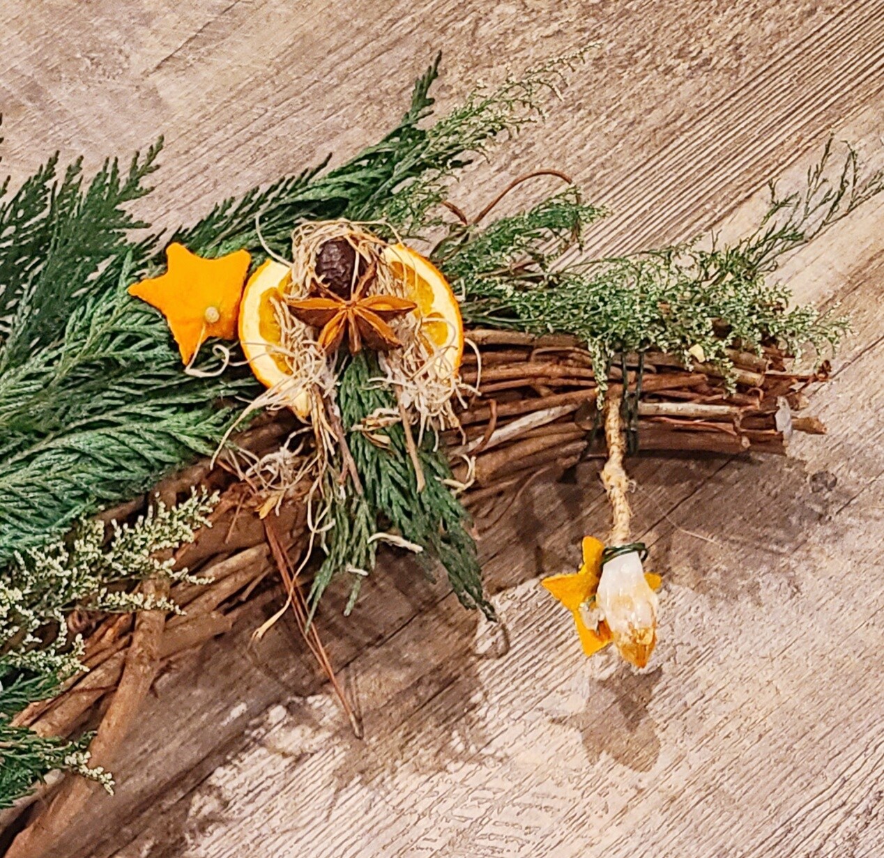 Moon Yule Wreath, Christmas Cedar Wreath | MakerPlace by Michaels