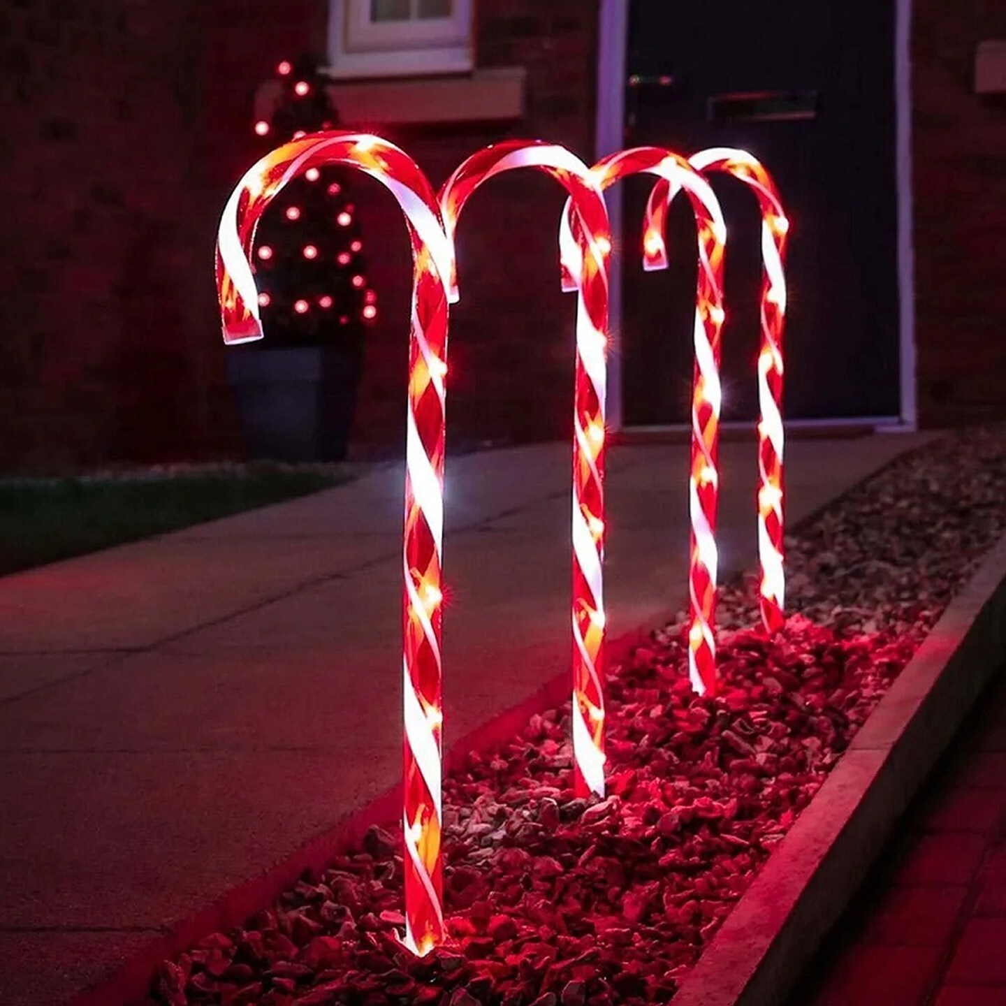 Candy Cane Solar Lights