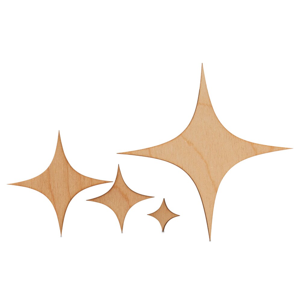 New Years Wood Sparkles Cutout, From 4"- 22" Party Decor | Woodpeckers