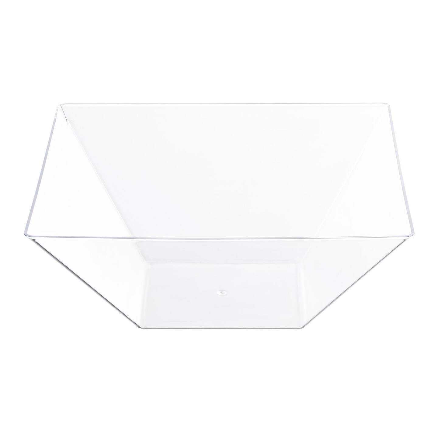 Clear Square Plastic Serving Bowls - 3 qt. (24 Bowls)