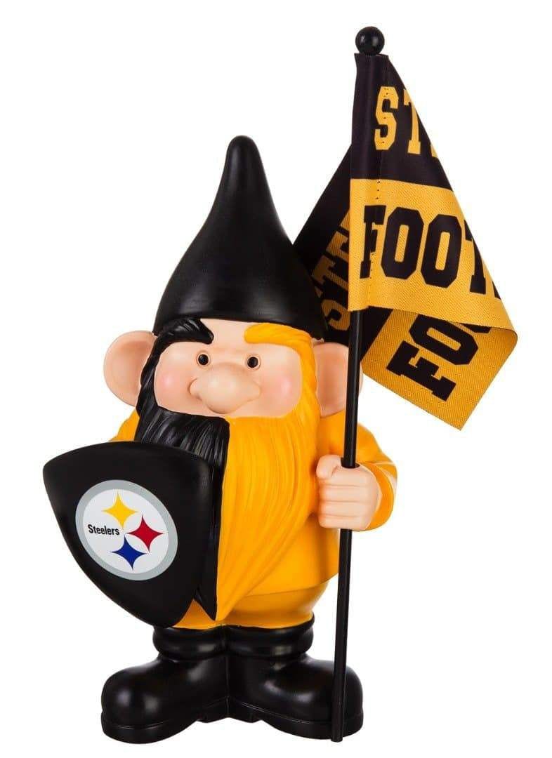 Pittsburgh Steelers Gnome with Flag Steel City Football