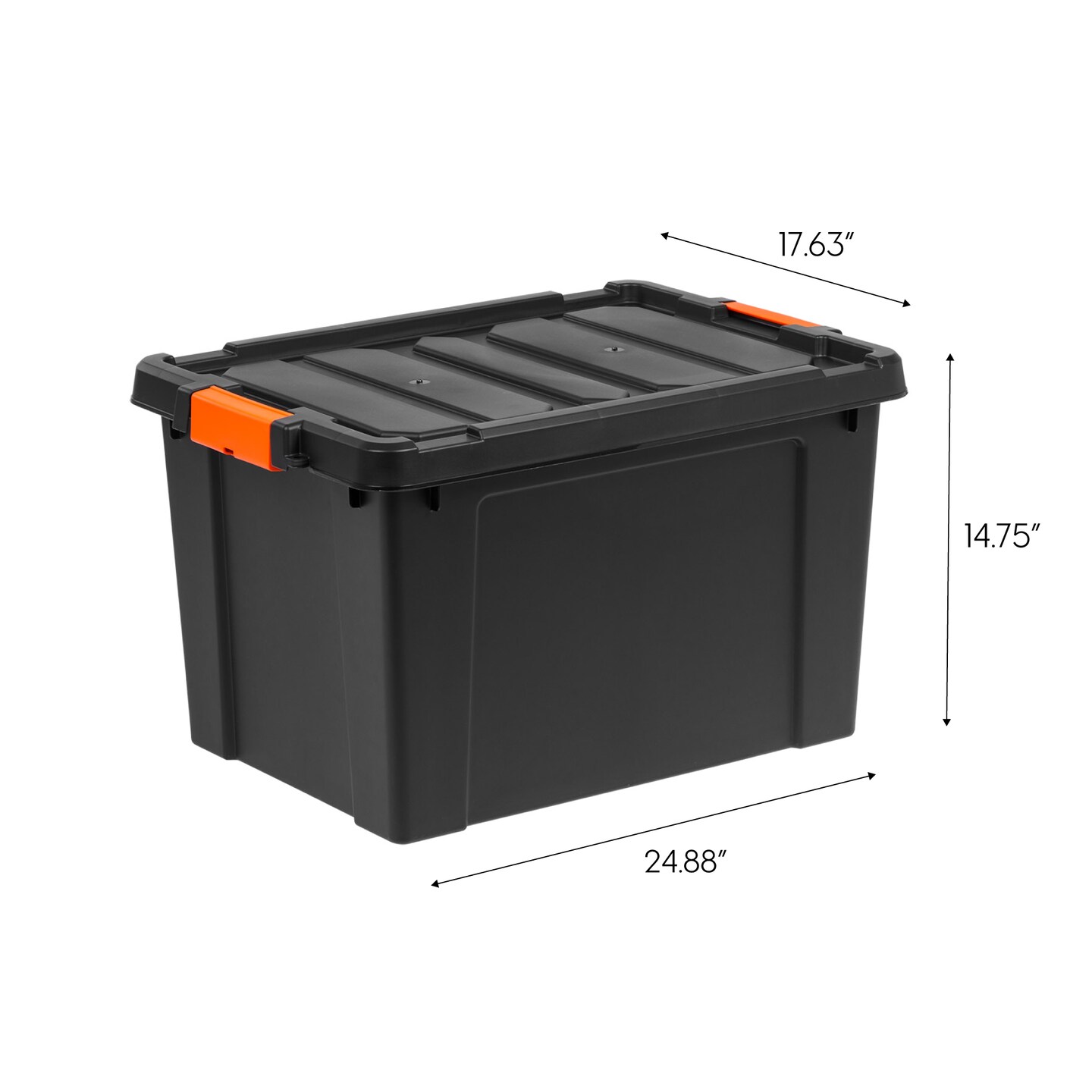 IRIS USA 19 Gal. Plastic Storage Bins with Lids, Latching Totes, Heavy Duty Containers