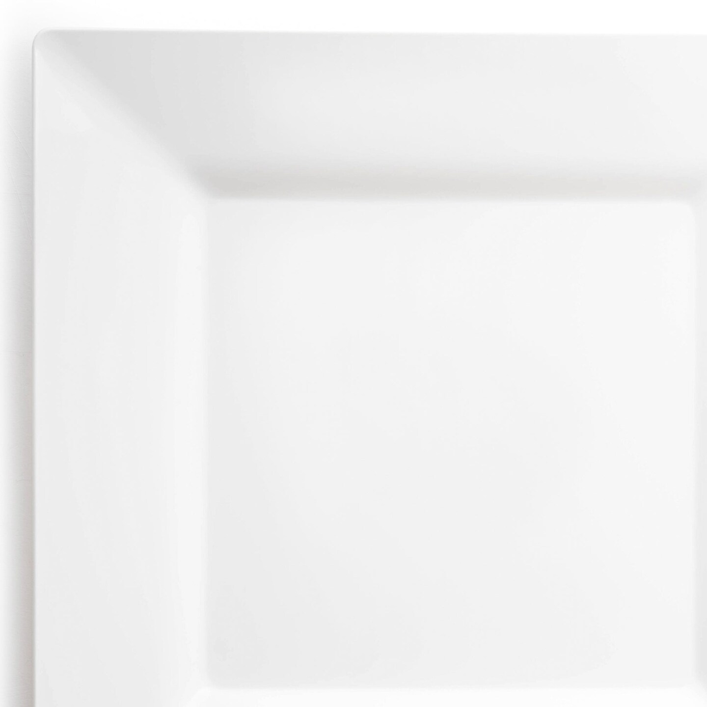 White Square Plastic Appetizer/Salad Plates - 8" (120 Plates)