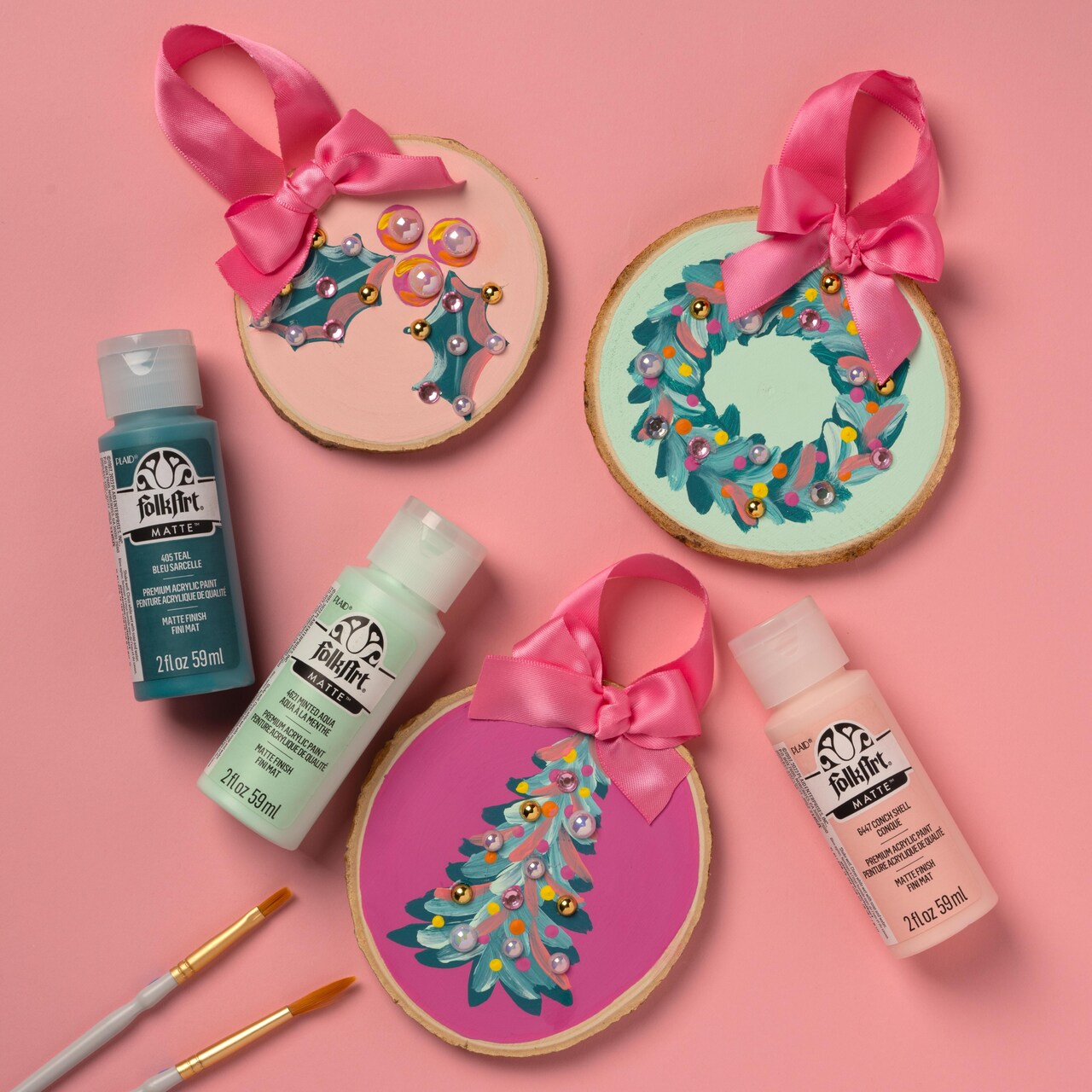 FolkArt Holiday Treasure Ornaments