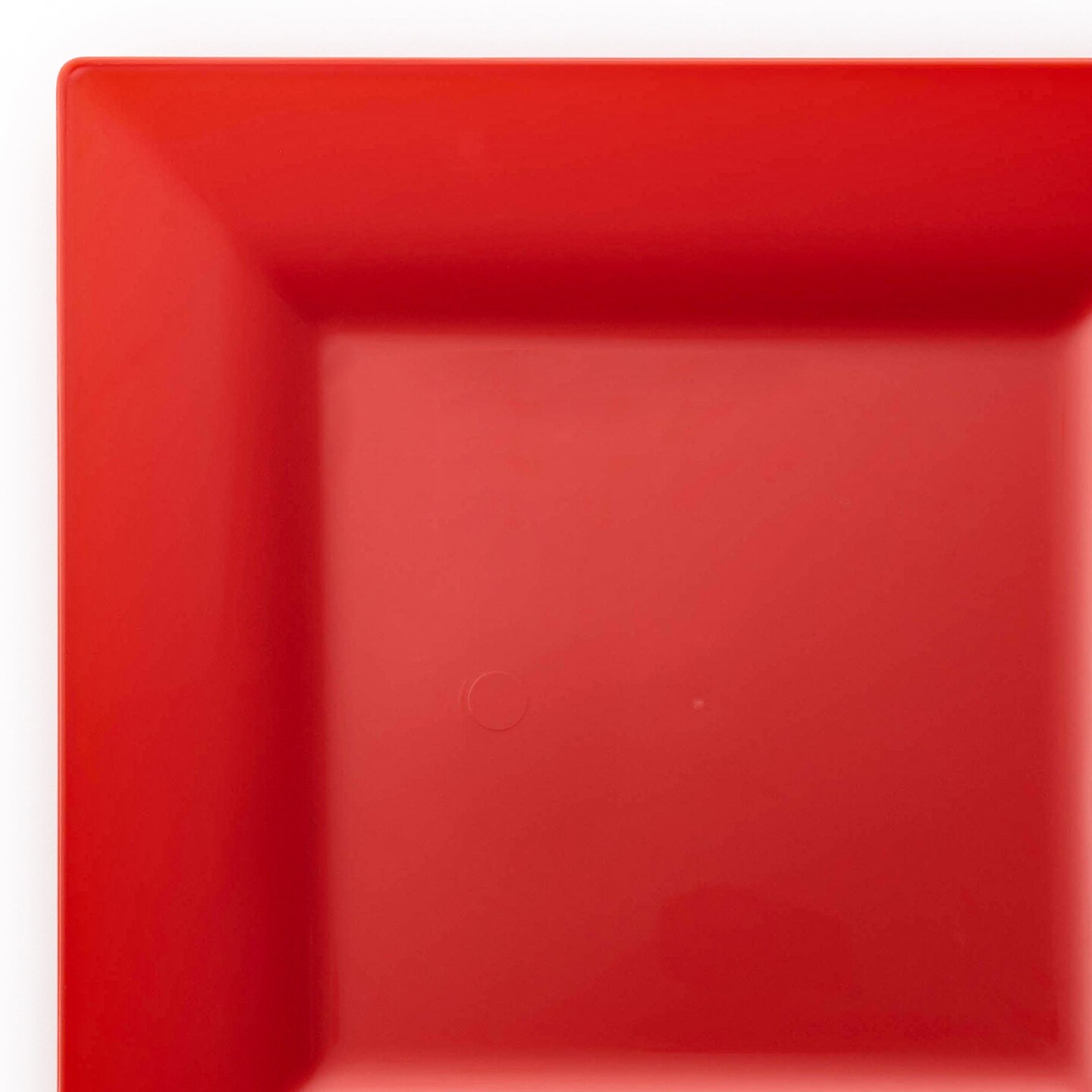 Red Square Plastic Salad Plates - 6.5&#x22; (120 Plates)