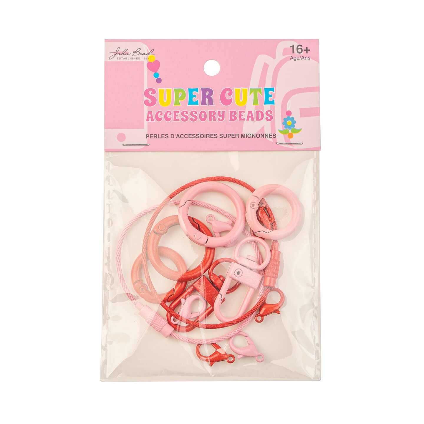 John Bead Super Cute Keychains Findings Kit
