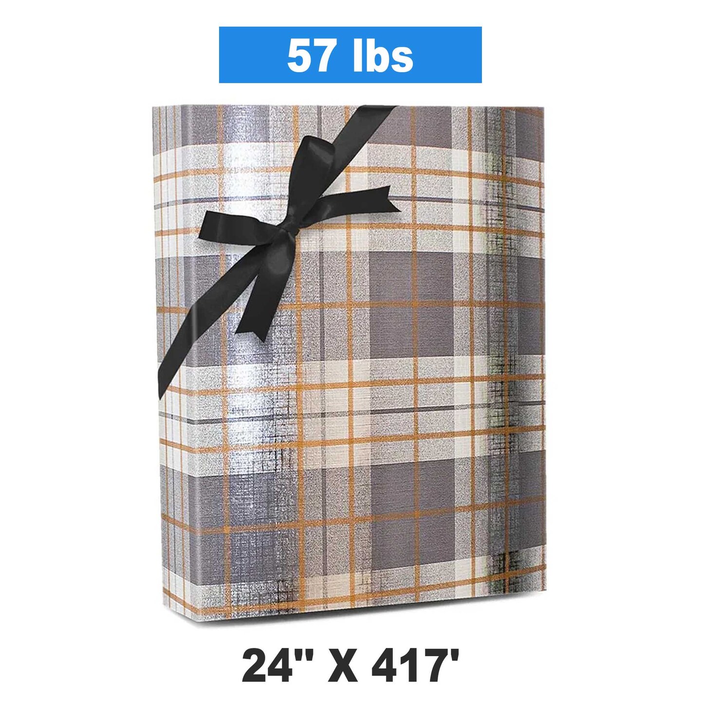 Plaid Christmas Wrapping Paper New Festive Plaid 24 &#x27;&#x27; &#xD7; 417 &#x27;