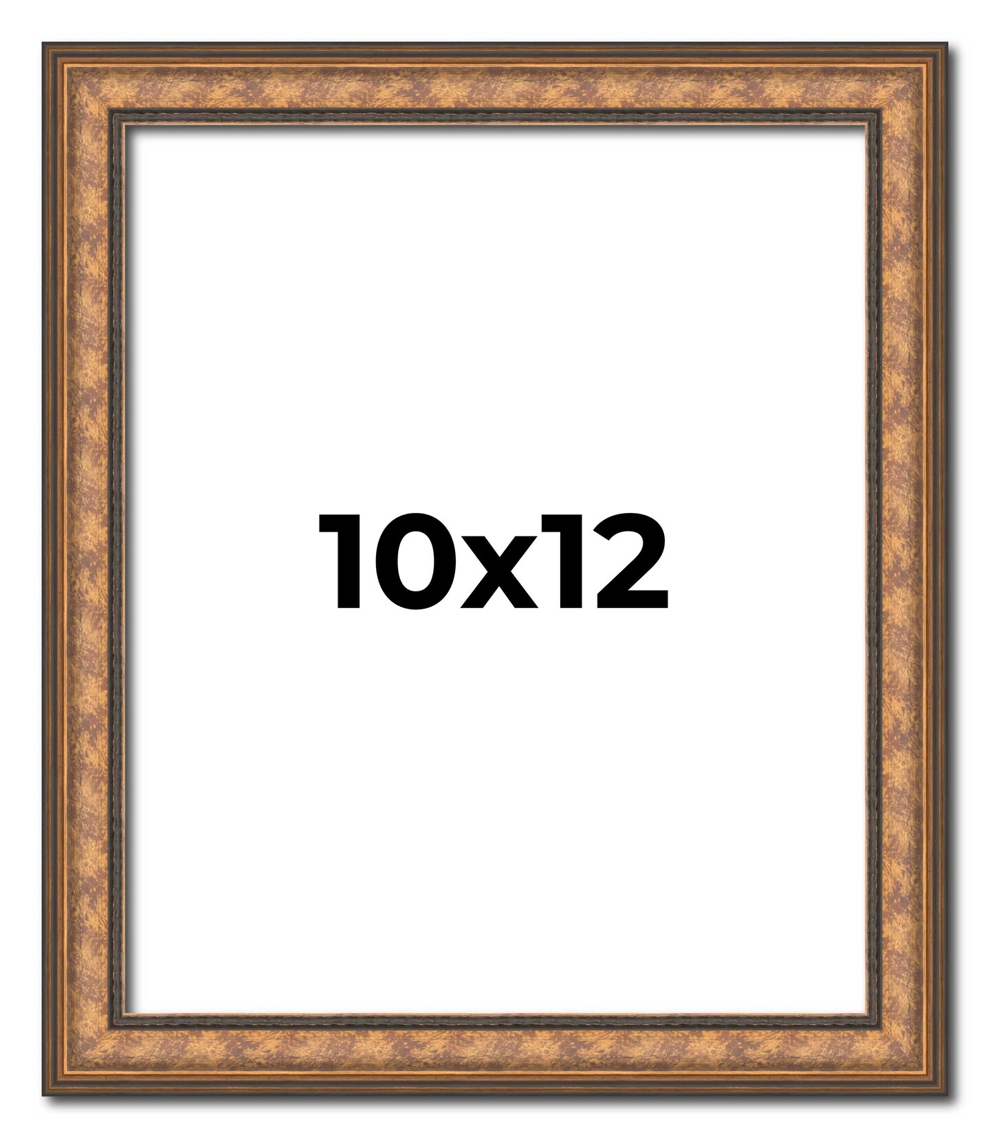 Photo Size Slim Profile Gold Picture Frame - UV Acrylic, Foam Board Backing, Hanging Hardware