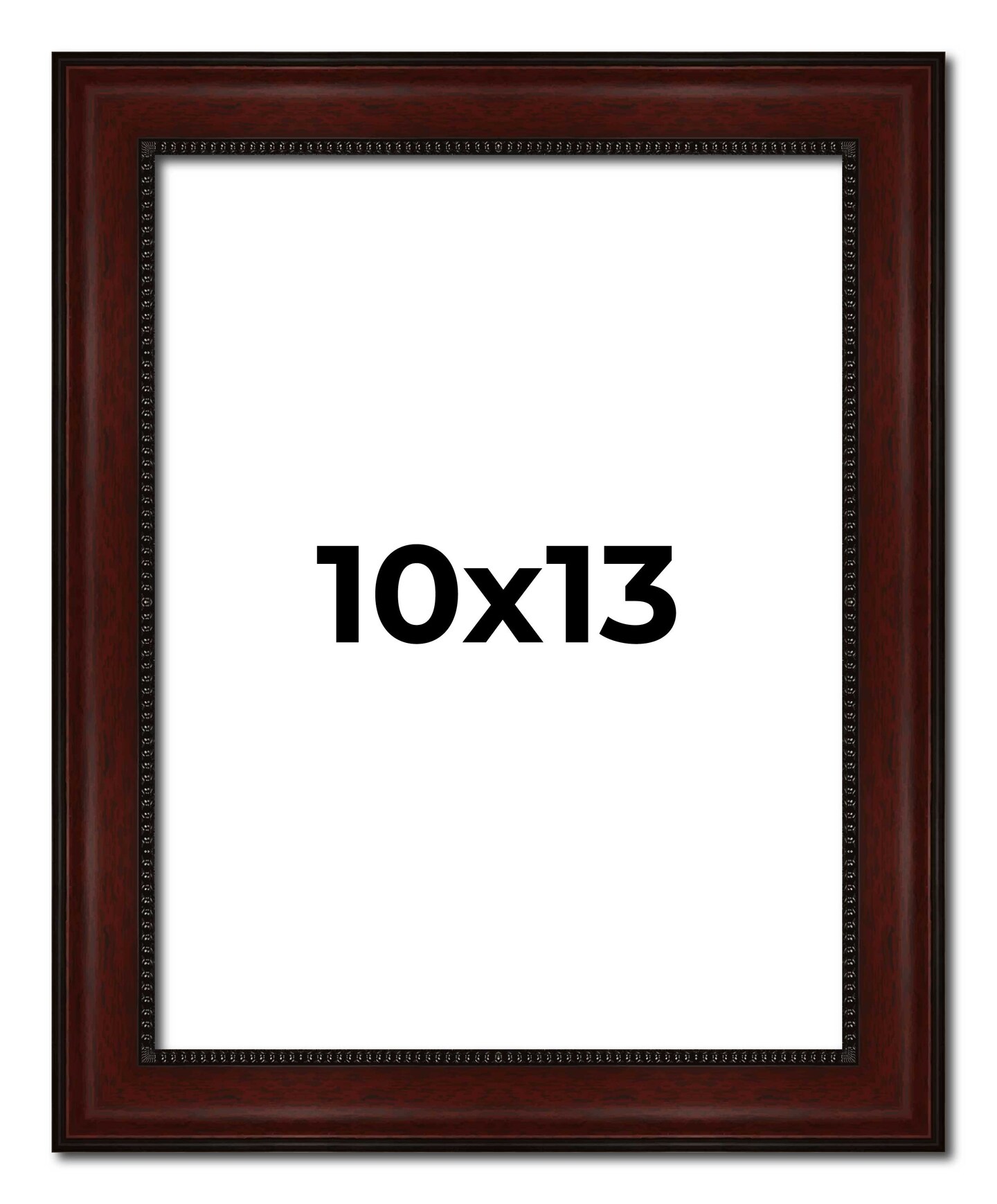 10x13 Distressed Brown Picture Frame - UV Acrylic, Foam Board Backing, Hanging Hardware