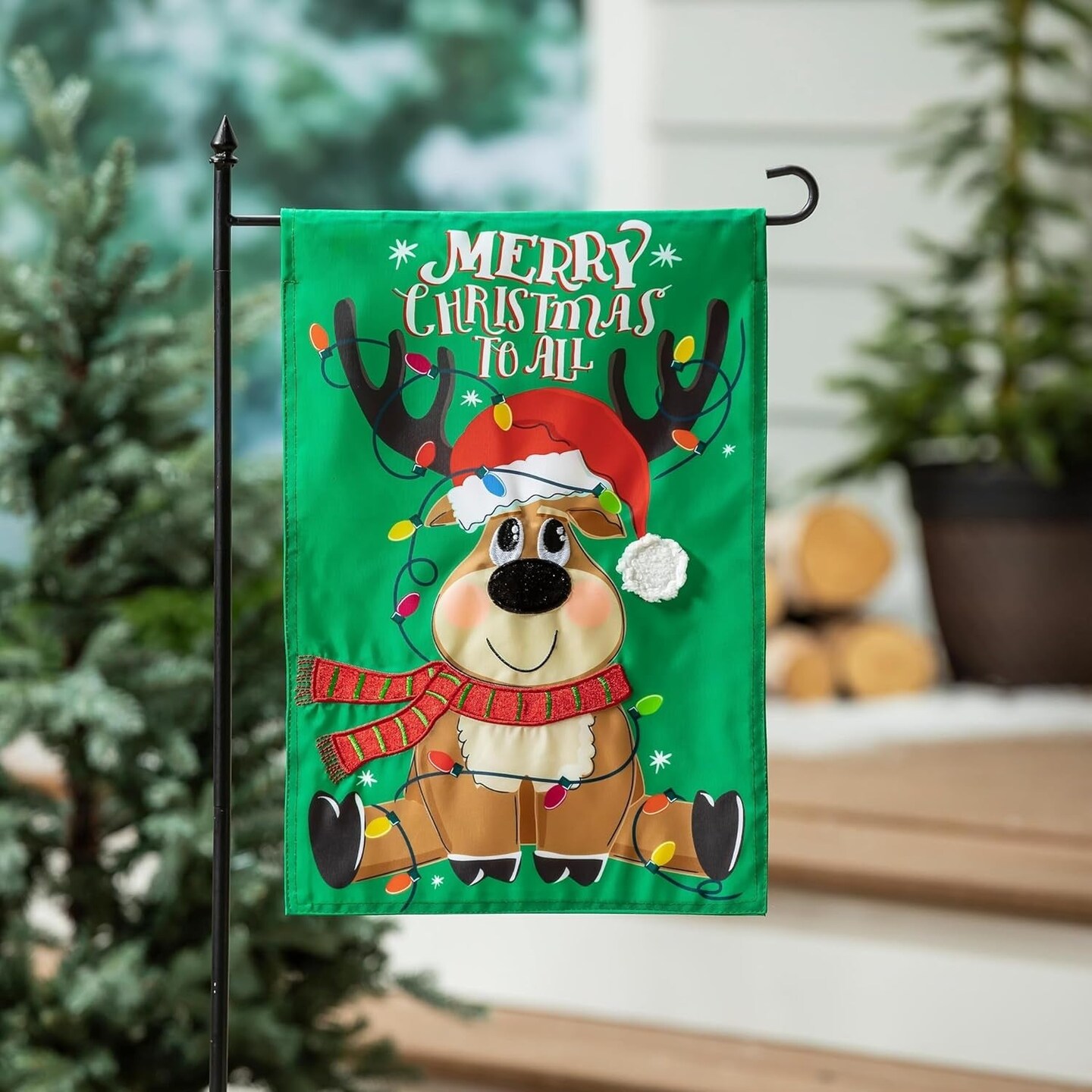 Merry Christmas To All Garden Flag 2 Sided