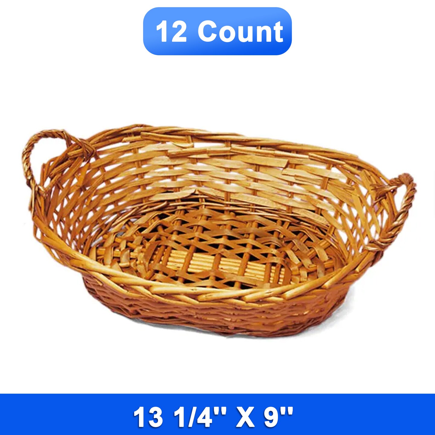 Willow Chanelle Basket Trays 13 1/4&#x22; x 9&#x22;x 3 5/16&#x22;