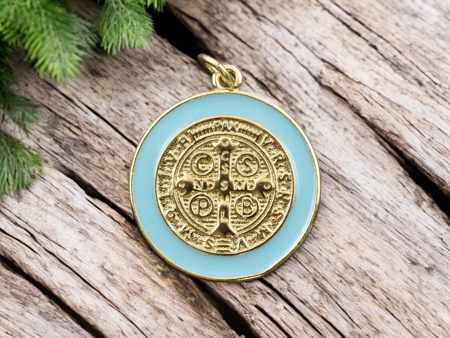 18k Gold Plated St. Benedict Cross Charms -- Choose Your Color