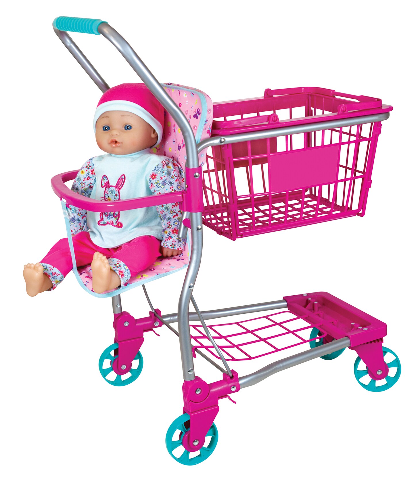 Lissi Baby Doll Shopping Cart w/ 16 inch Baby Doll