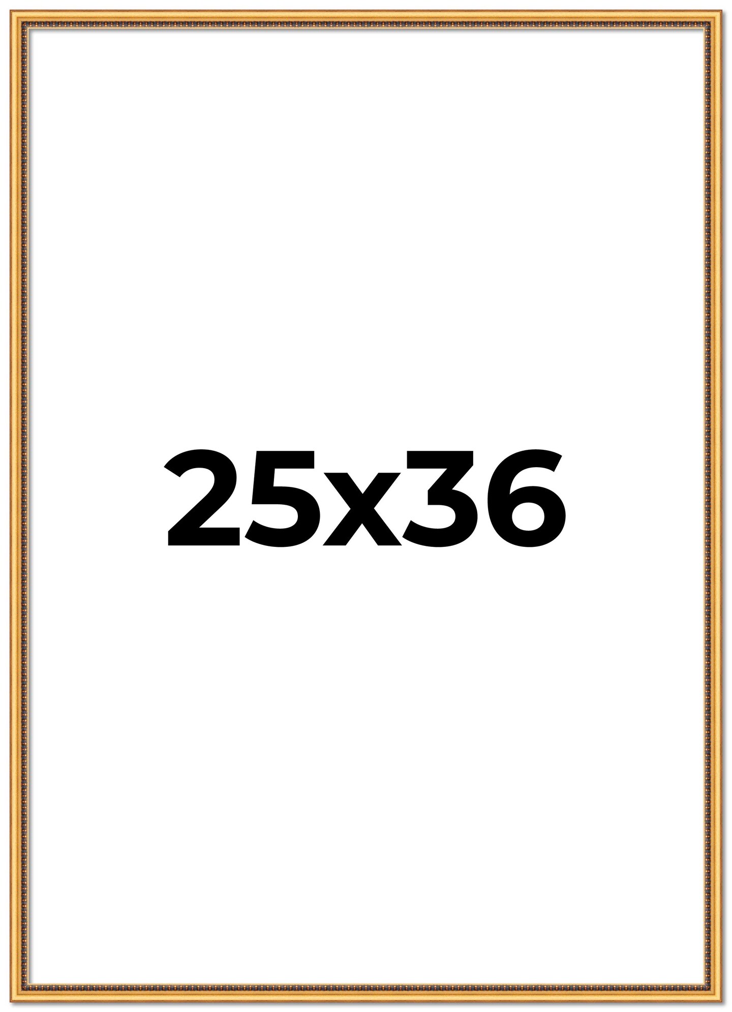 Classic Modern Gold Picture Frame - UV Acrylic, Foam Board Backing, Hanging Hardware