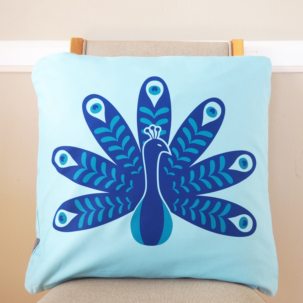 Peacock blue pillows sale