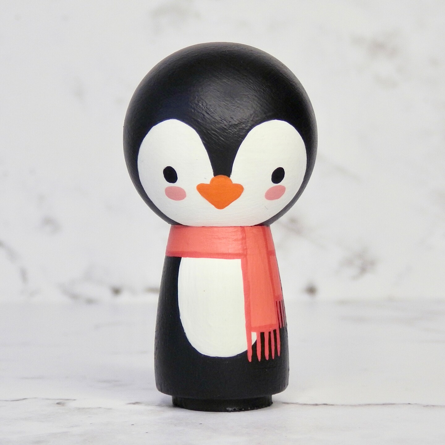 Penguin Buddy | Kokeshi Style Peg Doll | MakerPlace by Michaels