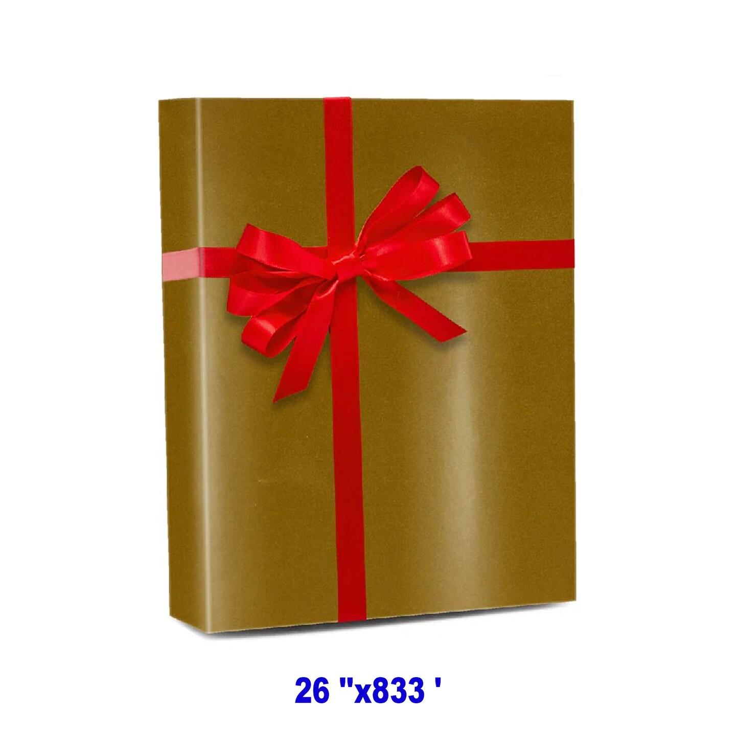 Premium Solid Gift Wrap 24&#x22; x 833&#x27; 60 lbs for Maximum Coverage
