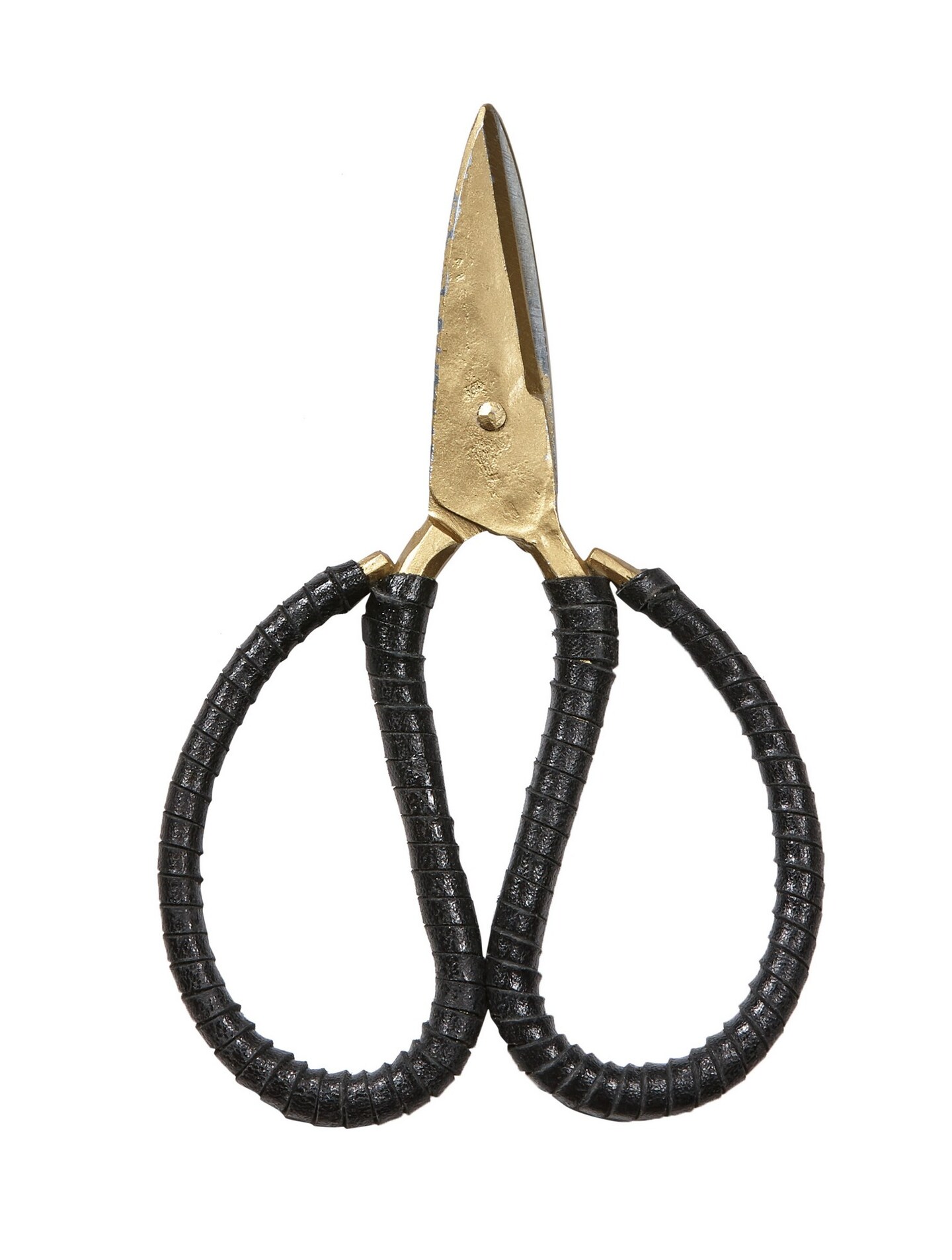 Leather Wrapped Forged Iron Scissors