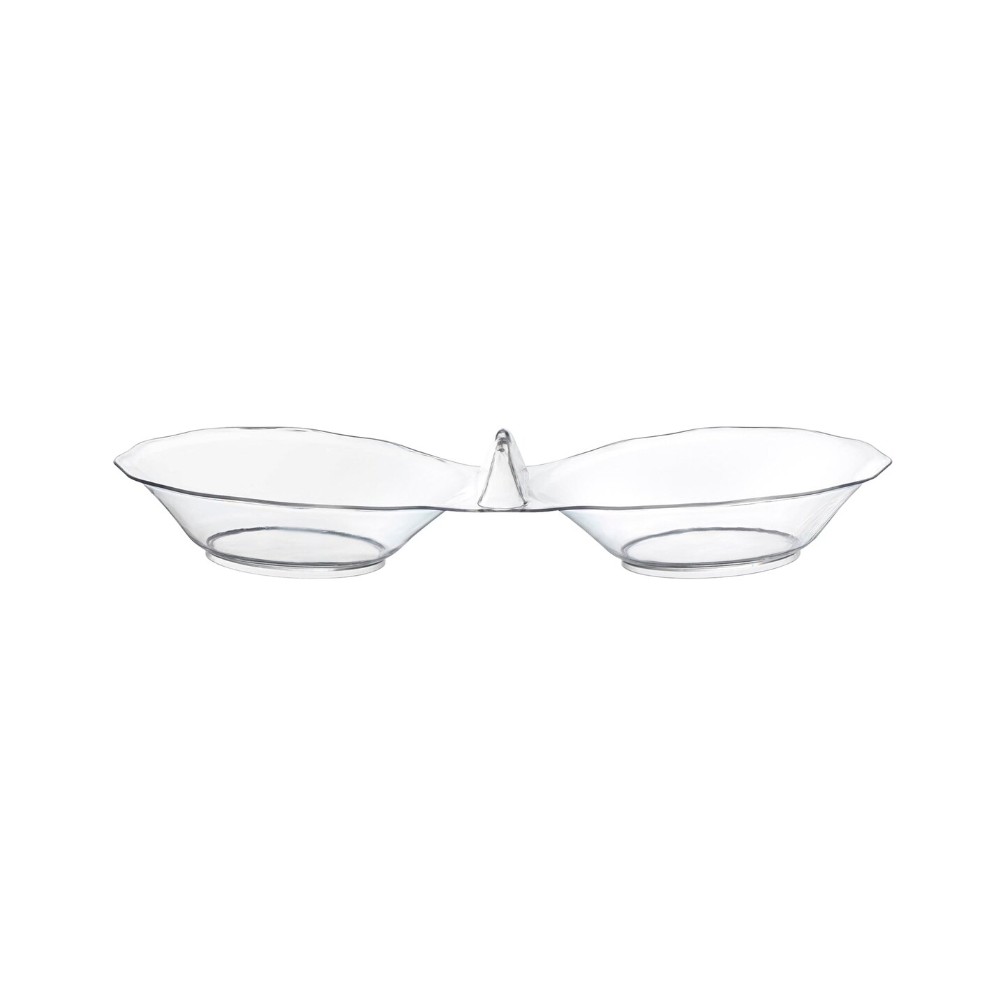 Clear Round 2-Hole Mini Plastic Candy Bowls (288 Bowls)